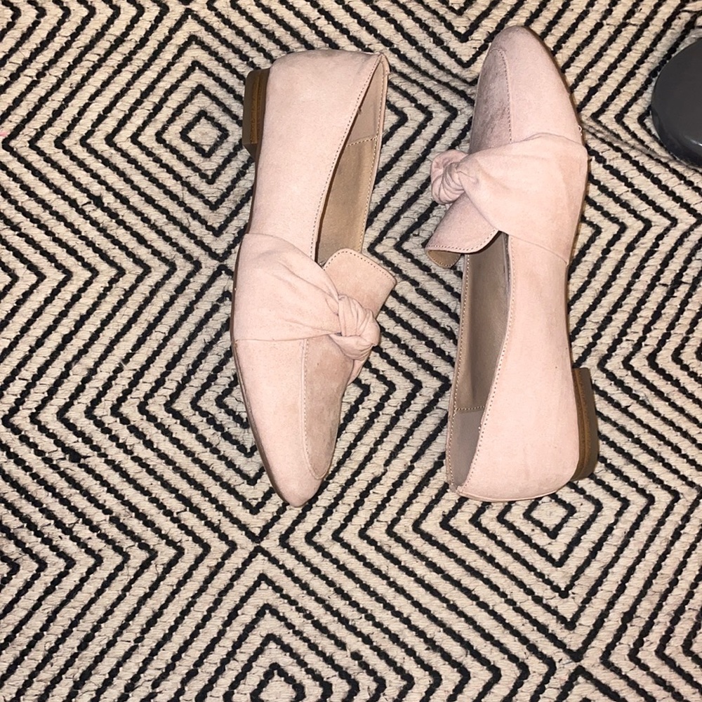 Loft bow lofers in dim rose color